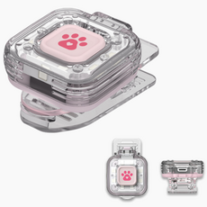 P미니 나이트가디언 충전식 강아지 야간산책 LED 랜턴 핑크, 1개