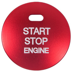 현대 기아 호환 시동 버튼 몰딩 커버 부착식 스타트 버튼 YF쏘나타 올뉴 카니발 더뉴 모닝 모하비 K5 K7 아반떼 MD i30 등 알루미늄 시동버튼 카바 00535, 기타, 레드