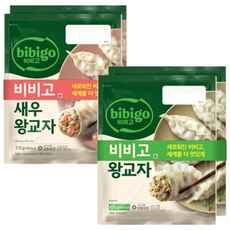 CJ 비비고 왕교자 455g X 2봉 + 새우왕교자 315g X 2봉, 1세트, 1.54kg