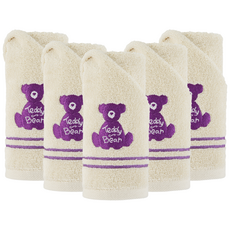 TR테디베어 싱글테디 세면타월 130g 30수 면사, 3개, 옐로우