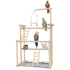 Qilci 鸚鵡大型鞦韆遊樂場, 1個, 混合色