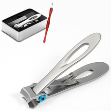 두꺼운 손톱 발톱 깎이 세트 케이스 포함, 두꺼운손톱깎이세트+큐티클제거기, 1세트