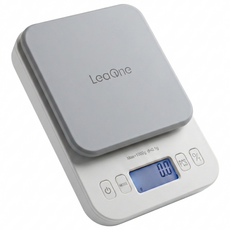 고정밀 0.1g 단위 가정용 전자 주방저울 베이킹 다이어트 계량 커피, TSD-01K, 화이트+그레이, 1kg