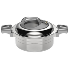 알텐바흐 시그니처 엑스쿠첸 저압냄비 316Ti 통5중 멀티쿡, 실버 24cm, 1개, 4L
