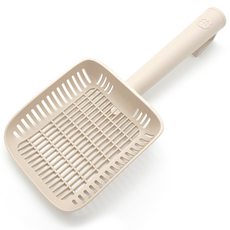 CATSTAG 掛勾式十字格貓砂鏟, 米色