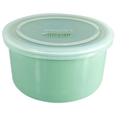 陶瓷食品密封儲存容器, 薄荷綠, 400ml, 1個
