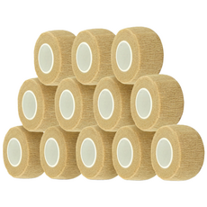 이티씨몰 자가점착 밴드 2.5cm 압박붕대 10+2 베이지, 1개