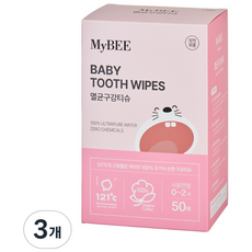 마이비 멸균 아기 구강티슈 50p, 414g, 3개