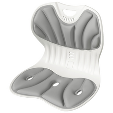 LA DERIVE 커블체어 와이더 컴포터블 커브와이드 좌식 바른자세 의자, 그레이