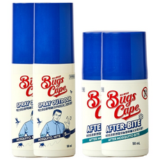 동국제약 굿잠 벅스케이프 스프레이 아웃도어 50ml + 에프터바이트 50ml 여름 야외활동 필수템 이카리딘 모기기피제 야외활동 진드기 퇴치제 휴대용 기피제 모기 물렸을 때, 2세트