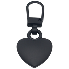 [오소사소] 지퍼고리 수선 3P 한세트(하트 디자인), 3개, 무광 블랙