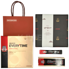 정관장 에브리타임 오리지널 고급 선물 포장 쇼핑백 세트, 10ml, 30개