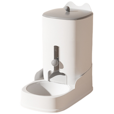 PASTEL PET 寵物大容量半自動餵食器 16.5 x 29.5 x 30 cm, 1個, 灰色