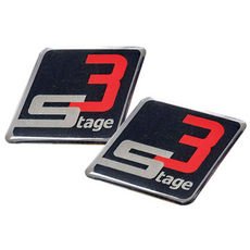 튜닝 스테이지 3 엠블럼 에폭시 스티커 2개입