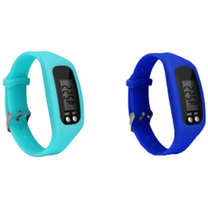 (KC인증완료) 그리버 건강 다이어트 만보기시계 1+1, 2개, 스카이+블루