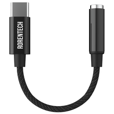 로랜텍 C타입 3.5mm 이어폰 변환젠더 패브릭, REG01, 1개