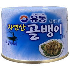 유동 자연산 골뱅이 캔 통조림, 140g, 32개
