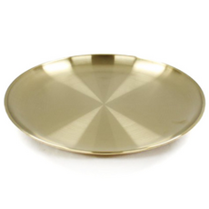 키친아트 금상첨화 티타늄 이중 원형접시 5호, 본상품선택, 1개