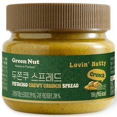그린너트 두쫀쿠 스프레드 180g 피스타치오 두바이 쫀득쿠키 버터 잼, 1개