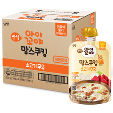 Namyang 南陽乳業 9個月以上孩童輔食, 牛肉蘿蔔湯口味, 100g, 10包