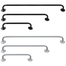 ㄷ자봉 전면고정 다용도걸이 수건걸이 벽행거 400 700 1000mm, 4206-700 BLK, 1개