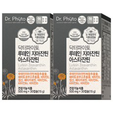 닥터파이토 루테인 지아잔틴 아스타잔틴, 30정, 상세페이지 참조, 2개