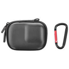 Flymile 액션캠 하드 케이스 DJI Osmo Action 5 Pro 4 3 GoPro 13 12 11 호환 방수 산행클립 휴대용 수납 파우치, 1개, black