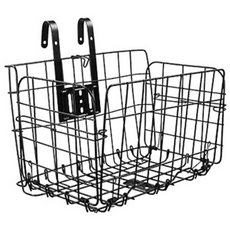 자전거 바구니 철 걸이형 접이식 접는 탈부착 원터치 B463, 1개