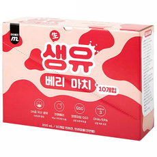 마이베프 반려동물 생유베리마치 펫밀크, 크랜베리맛, 200ml, 10개
