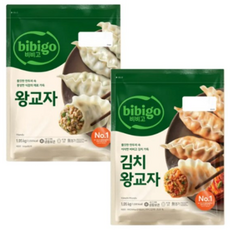 CJ 비비고 왕교자만두1050g+김치왕교자1050g, 1.05kg, 1