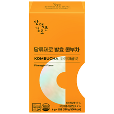 anmeokungeolro 零糖發酵康普茶 鳳梨口味, 6g, 1個, 30入