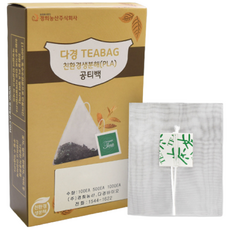 PLA공티백 생분해공티백 티백주머니 100매 국산, 100개, 27-1번녹색태그-생분해메쉬필터(중)