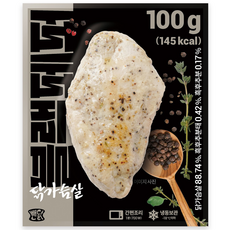 뺀닭 블랙페퍼 닭가슴살, 50개, 100g