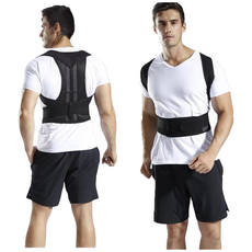 라첸 어깨 거북목 척추 허리 굽은등 자세 교정기 교정밴드 남녀공용, 1개