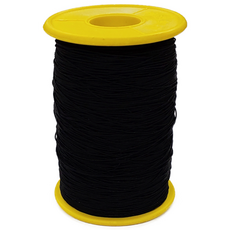 프리티레이디 스킬땋기 매듭 이음머리 탄력있는 고무줄 실 대용량 DS3, 블랙, 1개