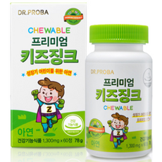 Dr.PROBA 孩童鋅補充咀嚼錠, 60顆, 1罐