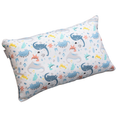 아띠블랑 인견 높이조절 아기베개, 블루다이노