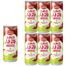 델몬트 스퀴즈 사과에이드 240ml X 6개 과즙음료 과채음료 델몬트주스 착즙 비타민 사과 음료수