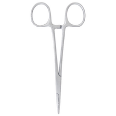 반려동물 귀털 제거 겸자 가위 직선형 130mm, 1개