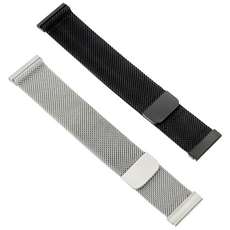 고급 남자 여자 메쉬 시계줄 밴드 20-22mm, 22mm, 실버, 1개