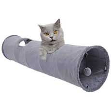 PETCA 貓用超大型躲藏隧道屋, 灰色, 1個