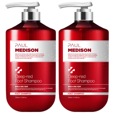 폴메디슨 딥레드 대용량 각질케어 풋샴푸, 510ml, 2세트