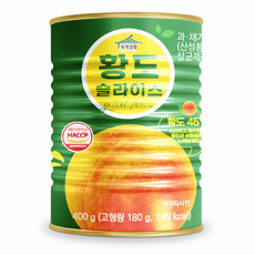 녹색상회 황도 슬라이스 400g X 24개 (BOX)