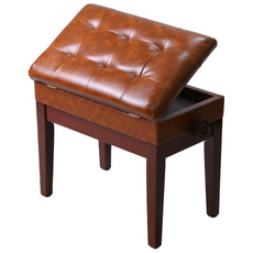 싱글 피아노 의자 높이조절 수납 SH1185, 자몽, 1개