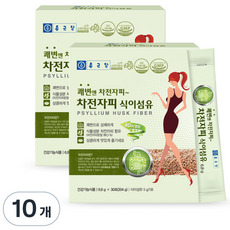 종근당 차전자피 식이섬유 30개입, 204g, 10개