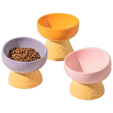 두두 콘 반려동물 세라믹 식기, 1개, 퍼플