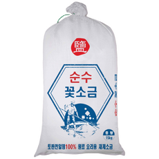 고고좋소 순수꽃소금(토판천일염) 저염도소금 15KG 고운소금 삼계탕용 곰탕용 보양식용, 1개