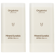 오가베베 무기자차 아기선스틱 SPF50+PA++++ 눈시림없는 유아 선크림, 2개, 20g 2개, 20g