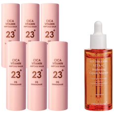 멀티밤 주름케어 광채 무자극 수분에센스 보습크림 미백 주름스틱 비타민 기미케어 주름개선 탄력 앰플밤 11g 6개+비타민 앰플 50ml 1개