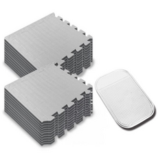 DING DONG PET 寵物防滑巧拼墊組, 淺灰色, 20片